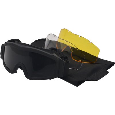 Тактические очки с сменными линзами "Black" 119 фото