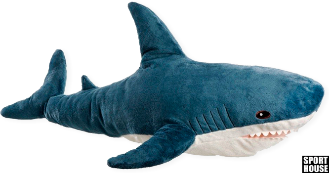 М'яка іграшка синя акула 100см 125 фото
